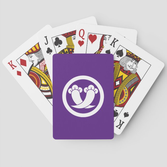Intersecting cloves in circle playing cards (Back)