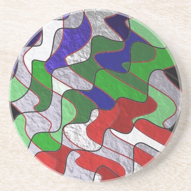 Intersecting Colours Coaster (Front)