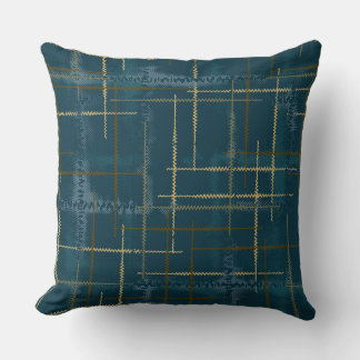 Intersecting lines and shapes creates a textured cushion