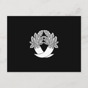 Intersecting radishes postcard