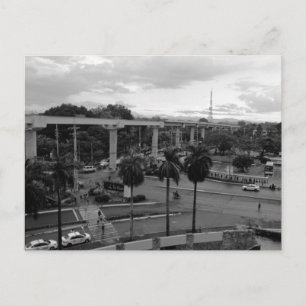 Intersection Avenue Traffic Quezon City Philippine Postcard