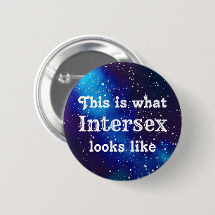 Intersex Customizable Galaxy Identity 6 Cm Round Badge