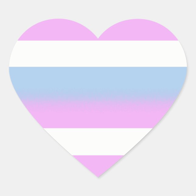Intersex flag stickers - hearts (Front)