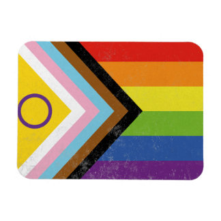 Intersex-Inclusive Progress Pride Flag Magnet