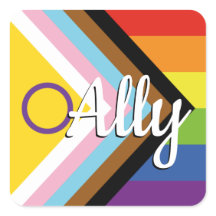 Intersex Inclusive Progress Pride Rainbow Button