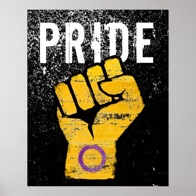 Intersex Pride Fist Poster (Front)