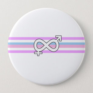 Intersex Pride Flag 10 Cm Round Badge