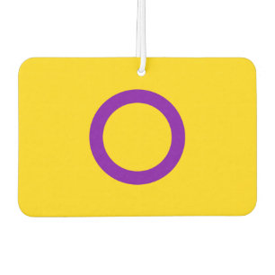 Intersex Pride Flag Car Air Freshener