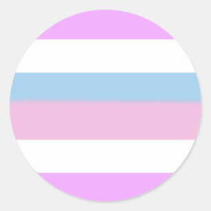 Intersex Pride Flag Classic Round Sticker