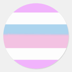 Intersex Pride Flag Classic Round Sticker