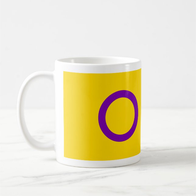 Intersex Pride Flag Coffee Mug (Left)