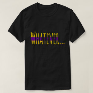 Intersex Pride Flag Colours "Whatever" T-Shirt
