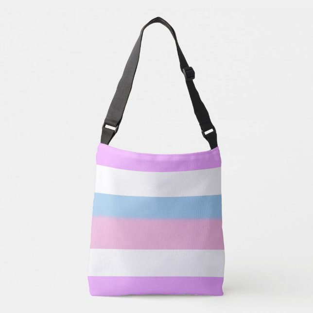Intersex Pride Flag Crossbody Bag (Front)