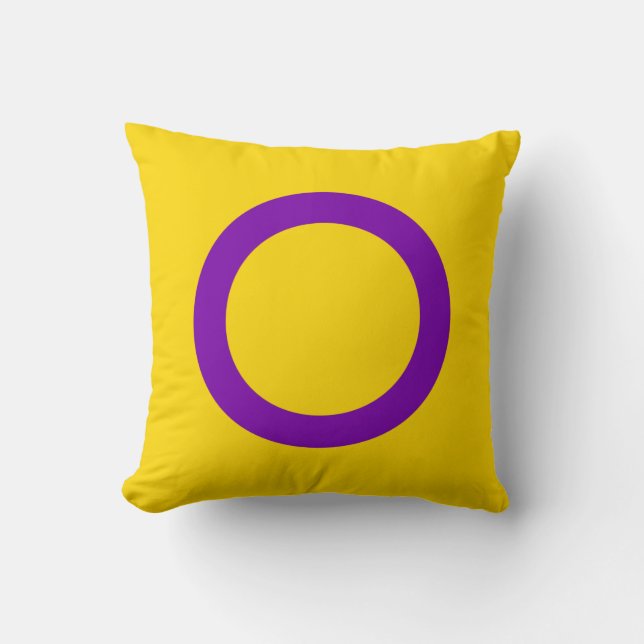 Intersex Pride Flag Cushion (Front)