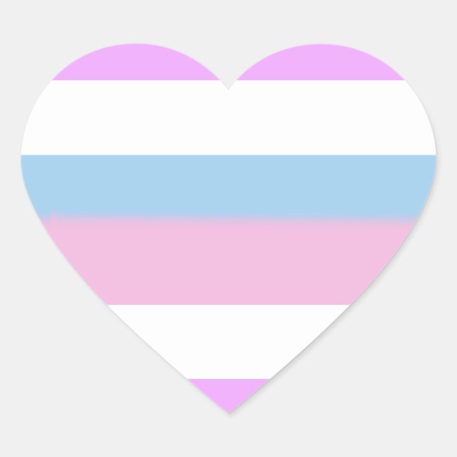 Intersex Pride Flag Heart Sticker (Front)