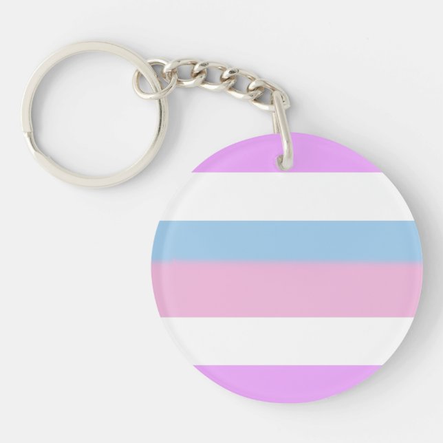 Intersex Pride Flag Key Ring (Front)