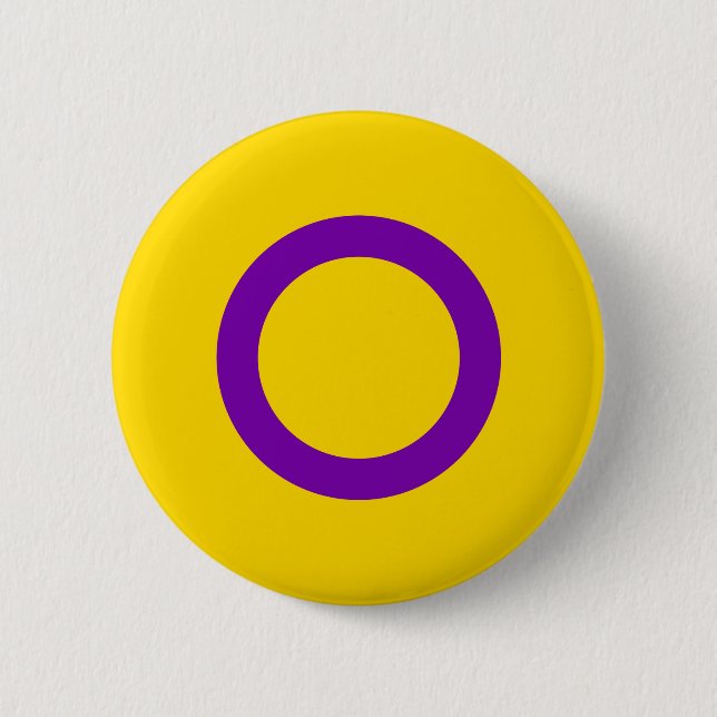 Intersex Pride Flag LGBT Pride 6 Cm Round Badge (Front)