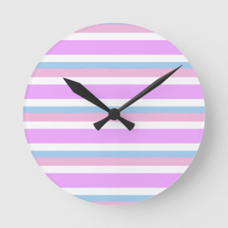 Intersex Pride Flag Round Clock