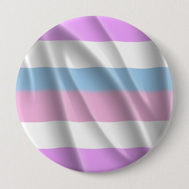 INTERSEX PRIDE FLAG WAVY DESIGN - 2014 PRIDE.png 10 Cm Round Badge (Front)