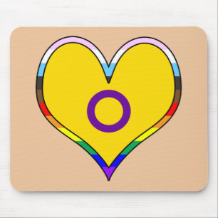Intersex Pride Heart Mouse Mat
