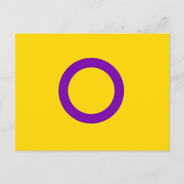 INTERSEX PRIDE POSTCARD (Front)