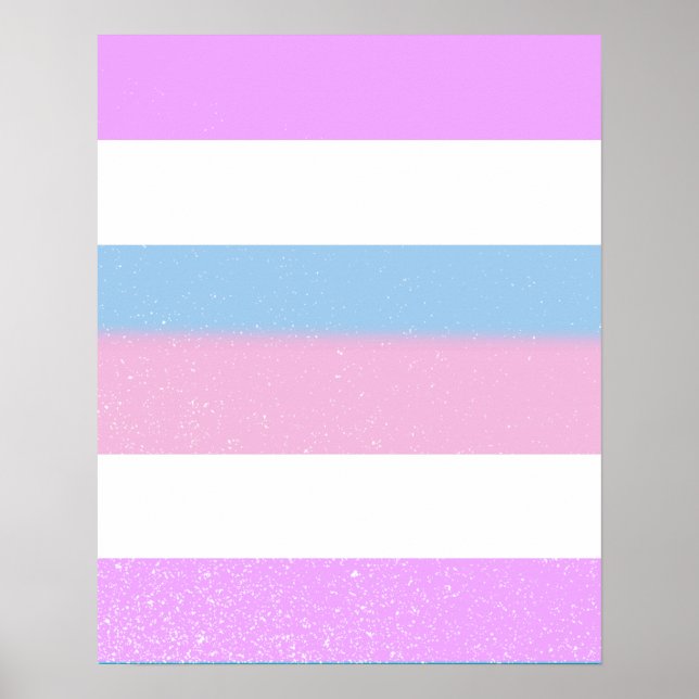 INTERSEX PRIDE STRIPES DESIGN POSTER (Front)