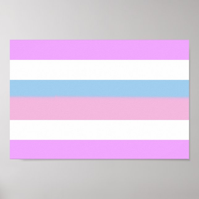 Intersex Pride Stripes Poster (Front)