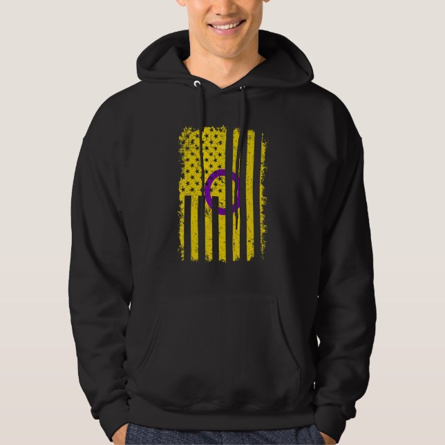 Intersex Pride Us American Flag Love Wins Lgbt Pri Hoodie (Front)