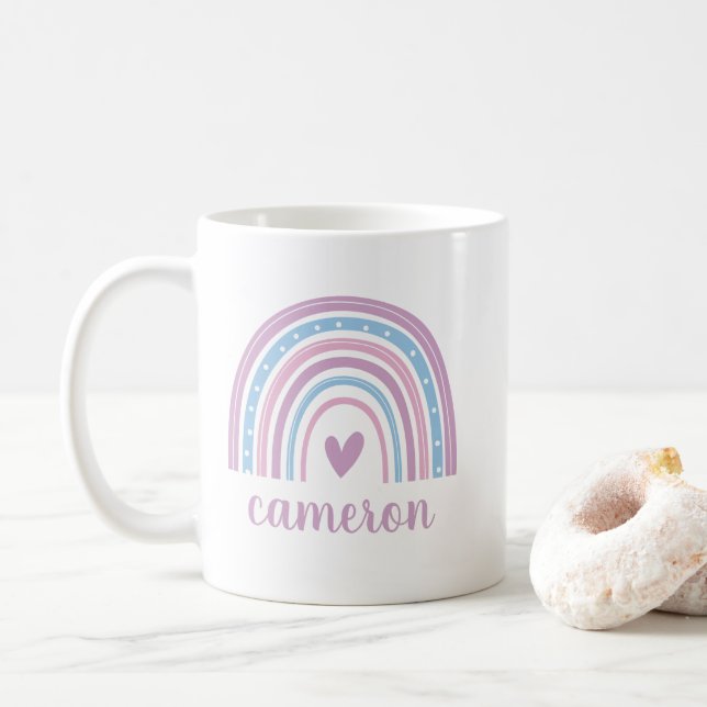 Intersex Rainbow Personalised Coffee Mug (With Donut)