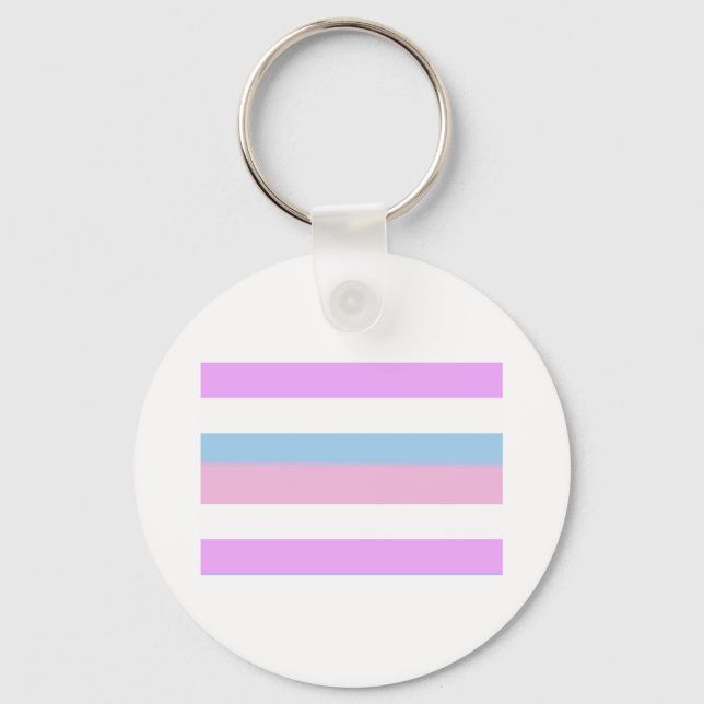 Intersexed Pride Flag Key Ring (Front)