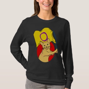 Intersexual Flag Cat Nonbinary Gender T-Shirt