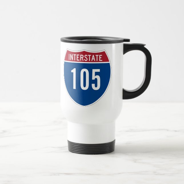Interstate 105 travel mug (Right)