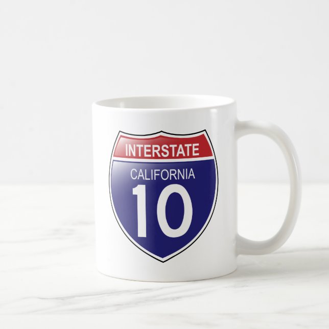 Interstate 10 in California Mug (Right)