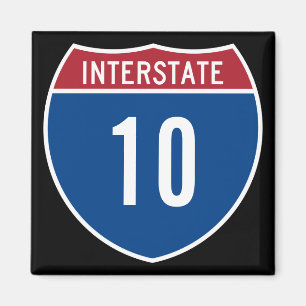 Interstate 10 magnet