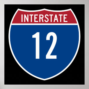 Interstate 12 poster