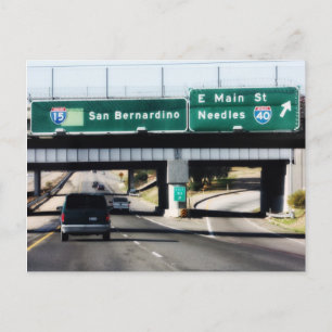 Interstate 15, California Postcard