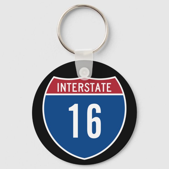 Interstate 16 key ring (Front)