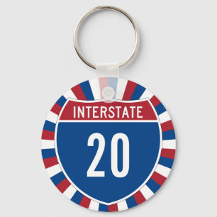 Interstate 20 key ring