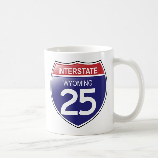 Interstate 25 in Wyoming Mug (Right)