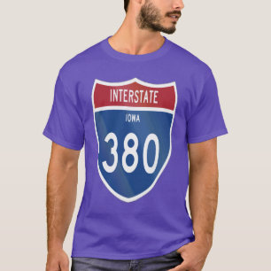 Interstate 380 Iowa I380 Highway Oversized 1 T-Shirt