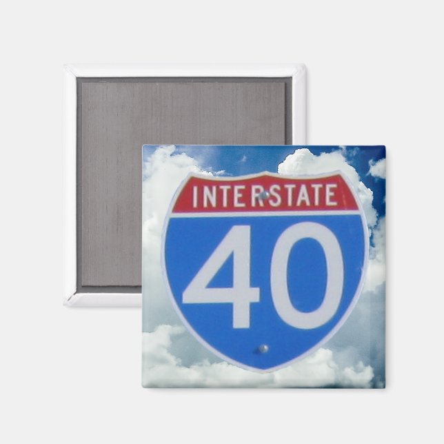 Interstate 40 Shield Magnet (Front/Back)