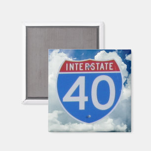 Interstate 40 Shield Magnet