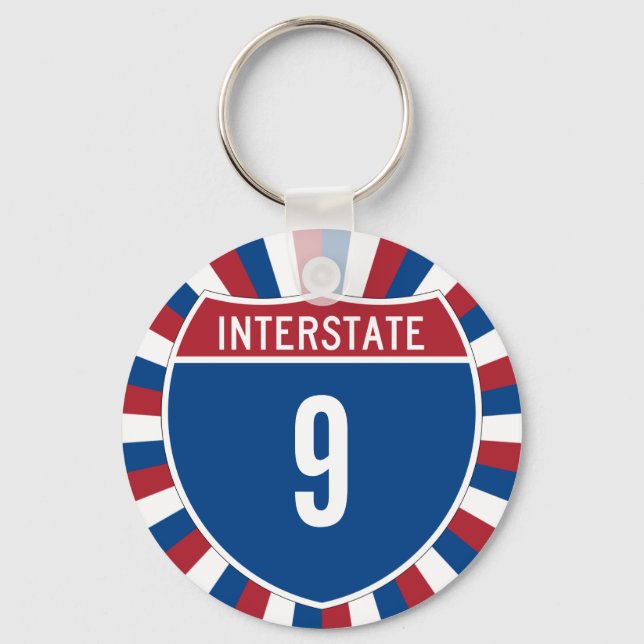 Interstate 9 key ring (Front)