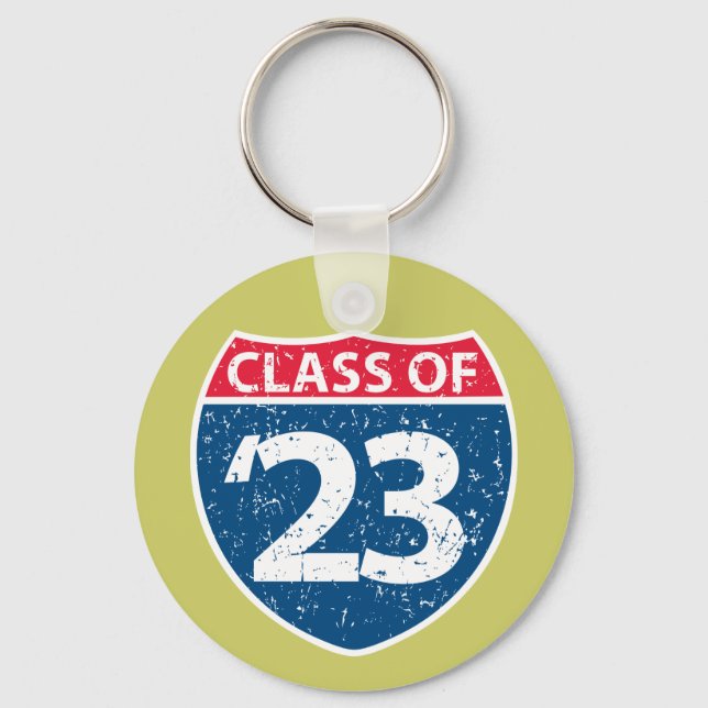 Interstate Class of '23Keychain Key Ring (Front)