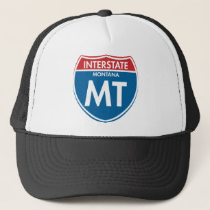 Interstate Montana MT Trucker Hat