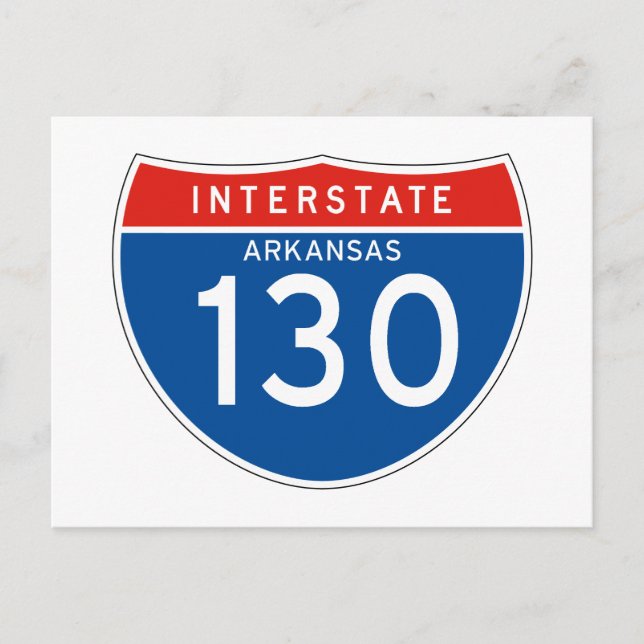 Interstate Sign 130 - Arkansas Postcard (Front)