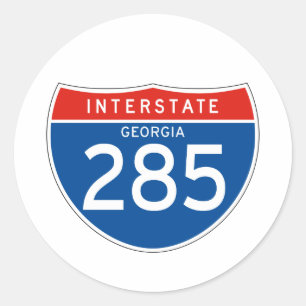 Interstate Sign 285 - Georgia Classic Round Sticker