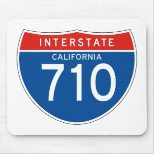 Interstate Sign 710 - California Mouse Mat