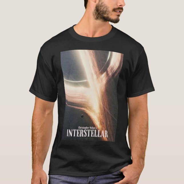 Interstellar 2014 Vintage Poster T-Shirt (Front)
