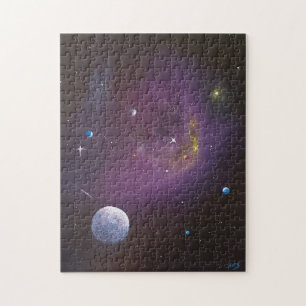 Interstellar Deep Space with planets Puzzle